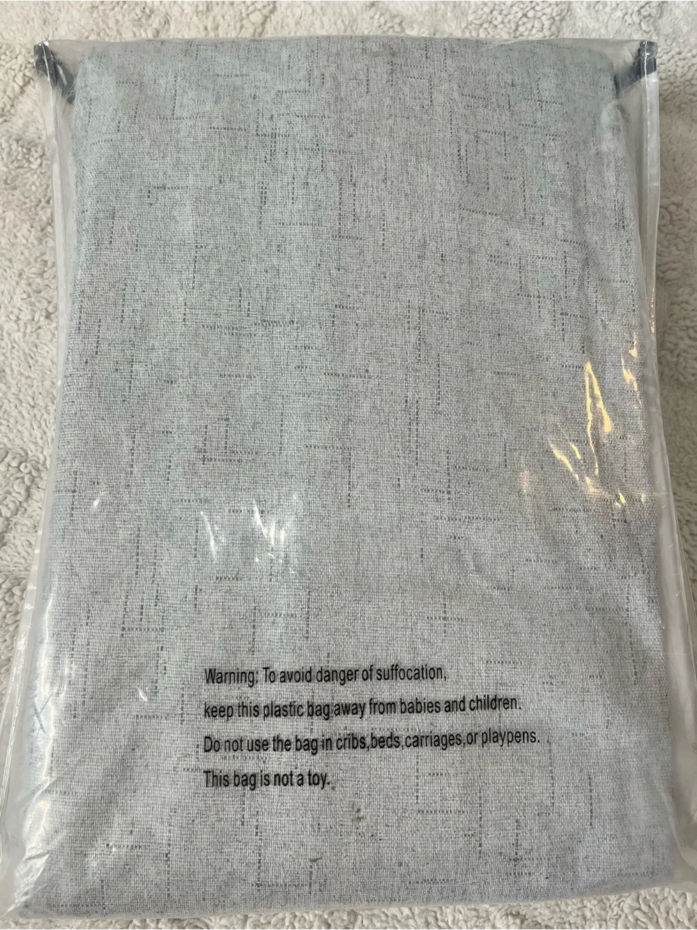 New in bag Light-Filtering Grommet Curtain 2 Panel in Glacier Gray 42x63